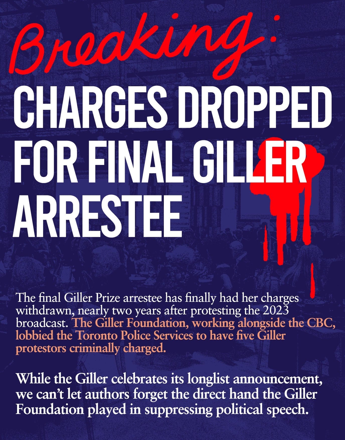 Giller charges dropped